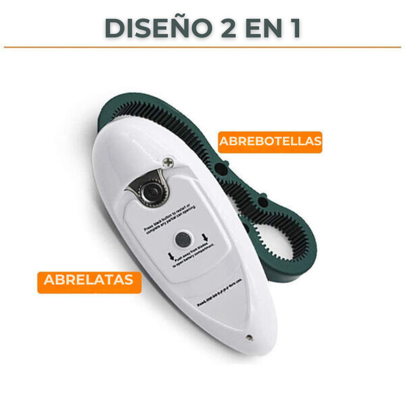 OneTouch™  - ABRELATAS ELECTRICO + DESTAPADOR REGALO
