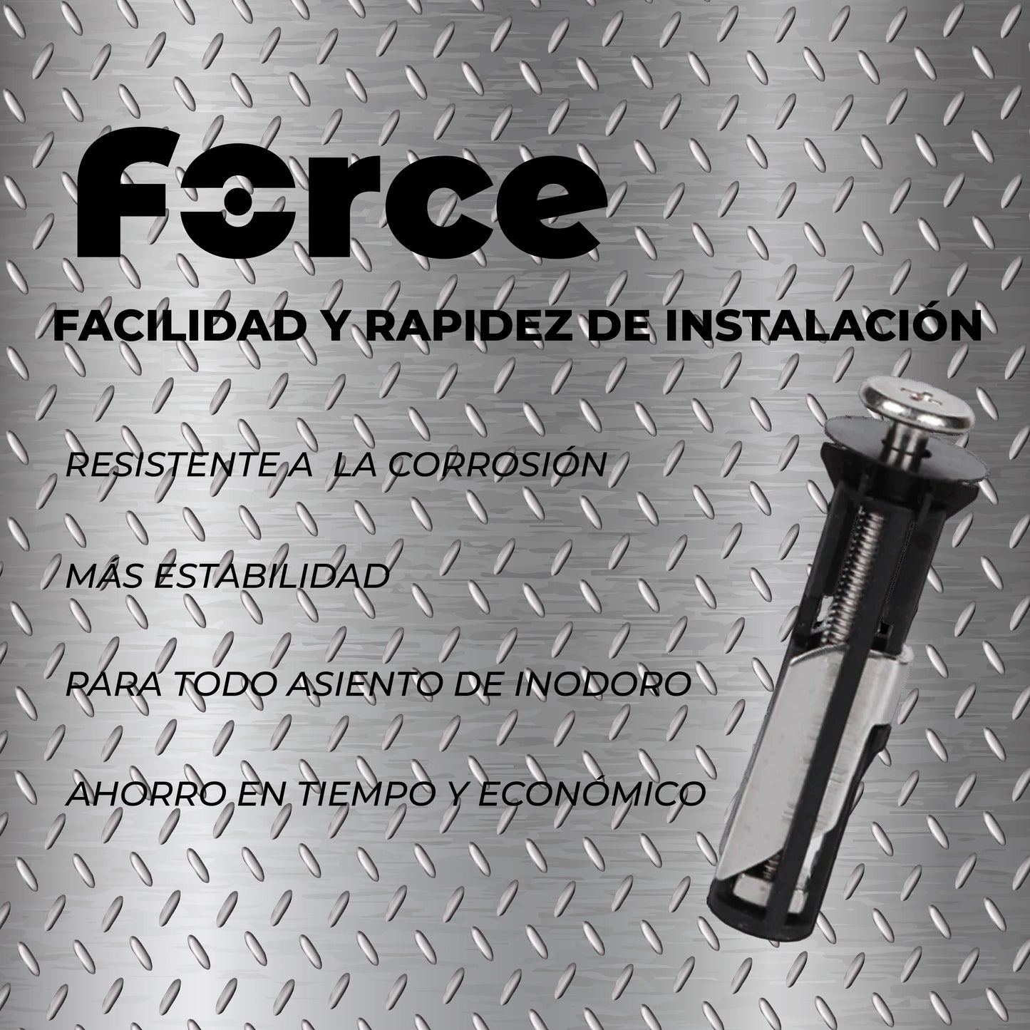 Force™- Estabilizador de tapa de inodoro