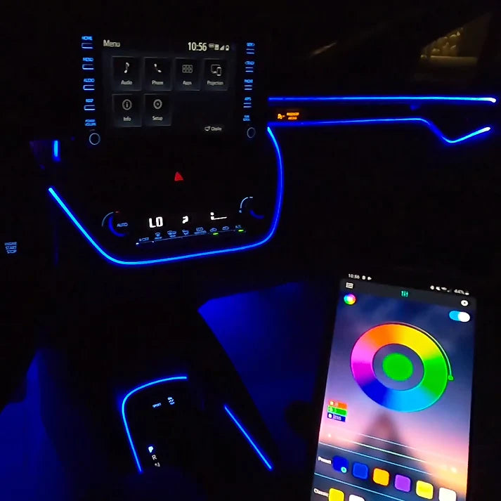 ColorPulse™ - Tiras de luces LED para el interior del auto