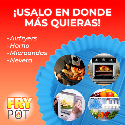 FryPot™ - OLLA DE SILICONA PARA FREIDORA DE AIRE 2 X 1