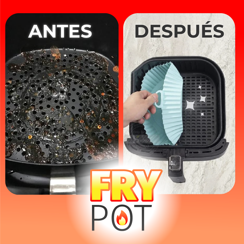 FryPot™ - OLLA DE SILICONA PARA FREIDORA DE AIRE 2 X 1