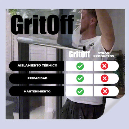 GritOff™ - Cobertura de ventana plegable