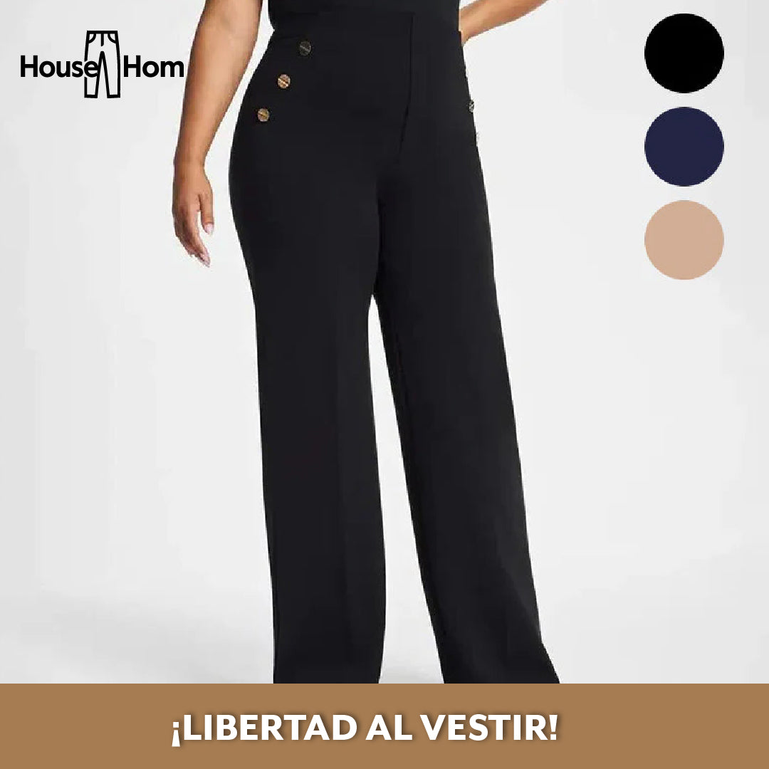 HouseHom™ – Pantalón stretch con acceso fácil lateral