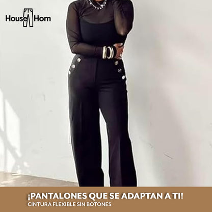 HouseHom™ – Pantalón stretch con acceso fácil lateral
