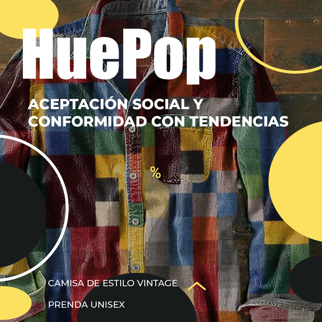 HuePop™ - Camisa cuadrille unisex
