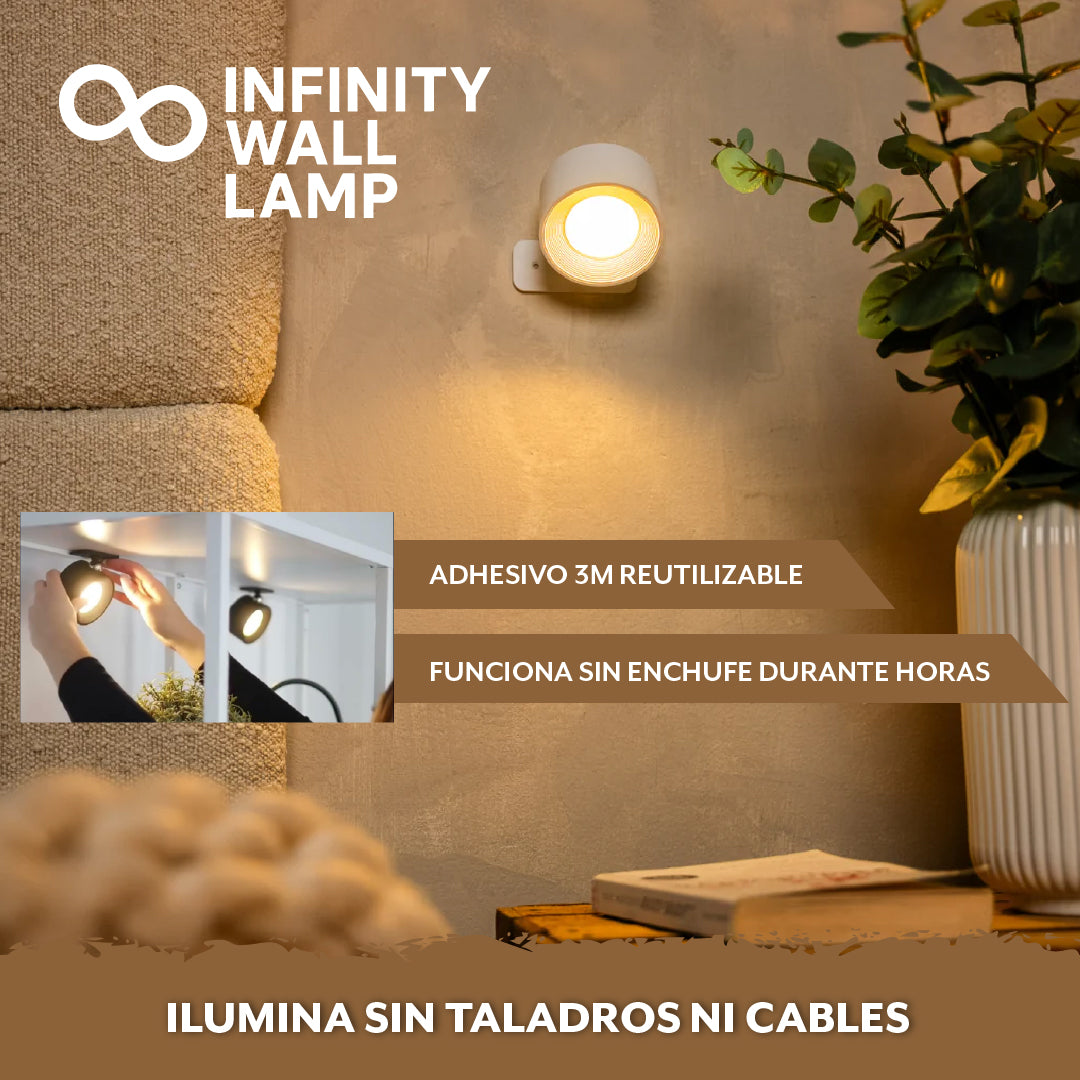 Infinity Wall Lamp™ – Luz sin cables para cualquier ambiente
