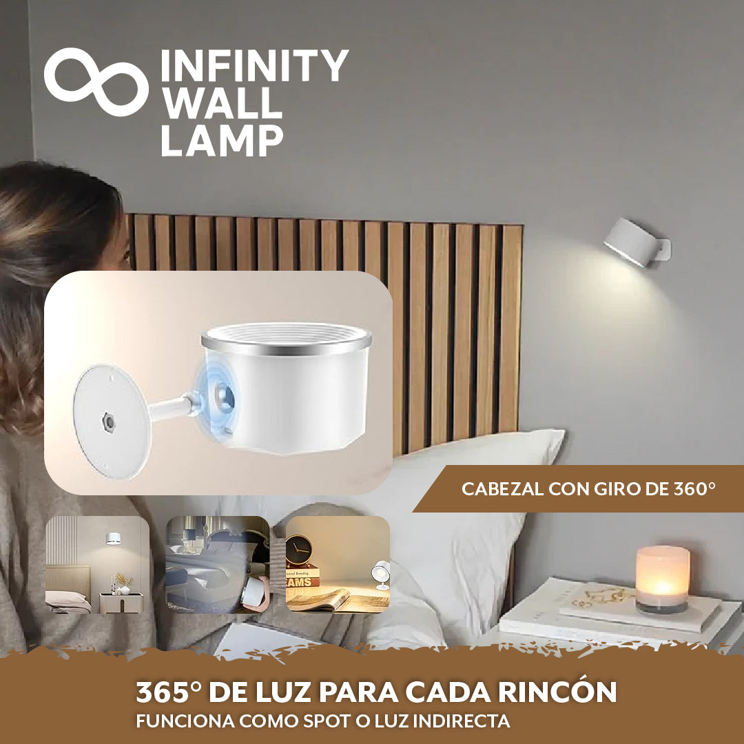 Infinity Wall Lamp™ – Luz sin cables para cualquier ambiente