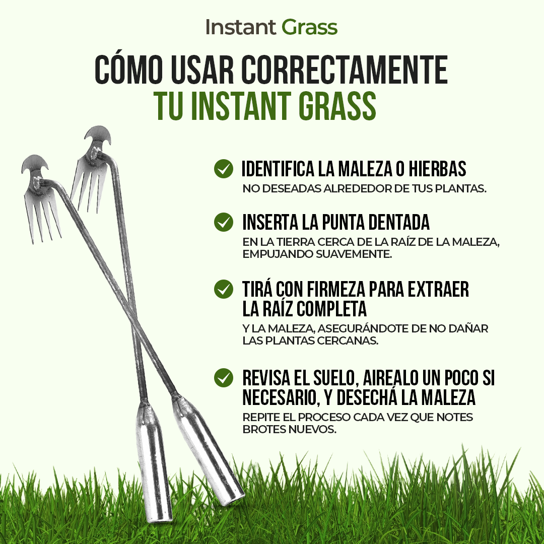 Instant Grass - El jardín limpio que quieres, sin esfuerzo y sin dolor.