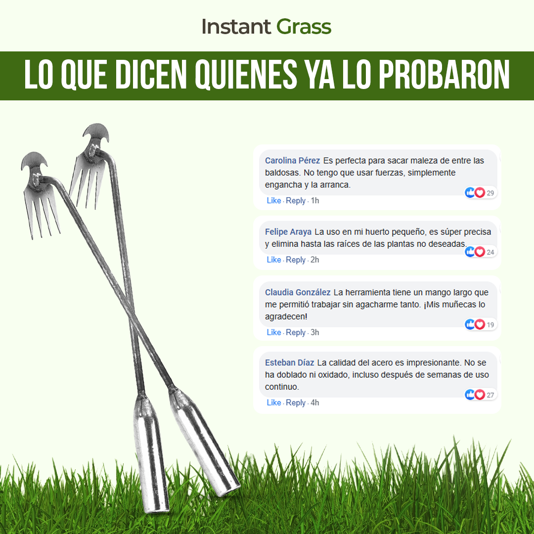 Instant Grass - El jardín limpio que quieres, sin esfuerzo y sin dolor.