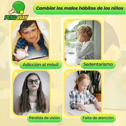 PongWay™ - Entrenador para niños de ping pong