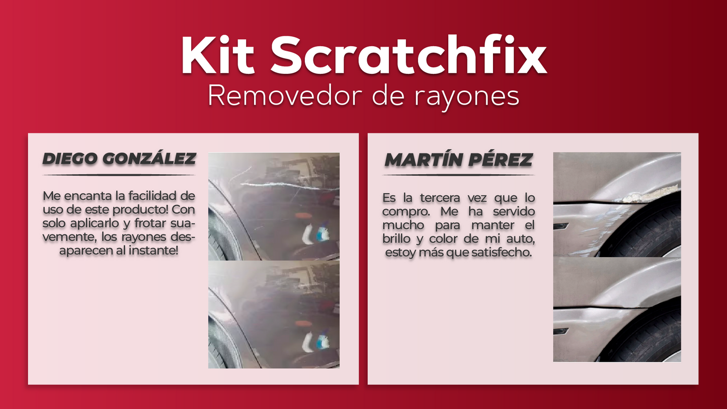 Kit Scratchfix™ - Removedor de rayones instantáneo