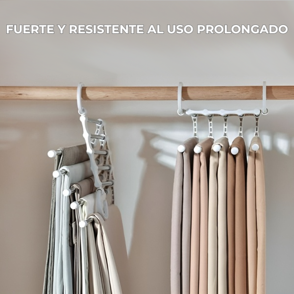 Percha 5 en 1 multifuncional - COLGADOR INTELIGENTE