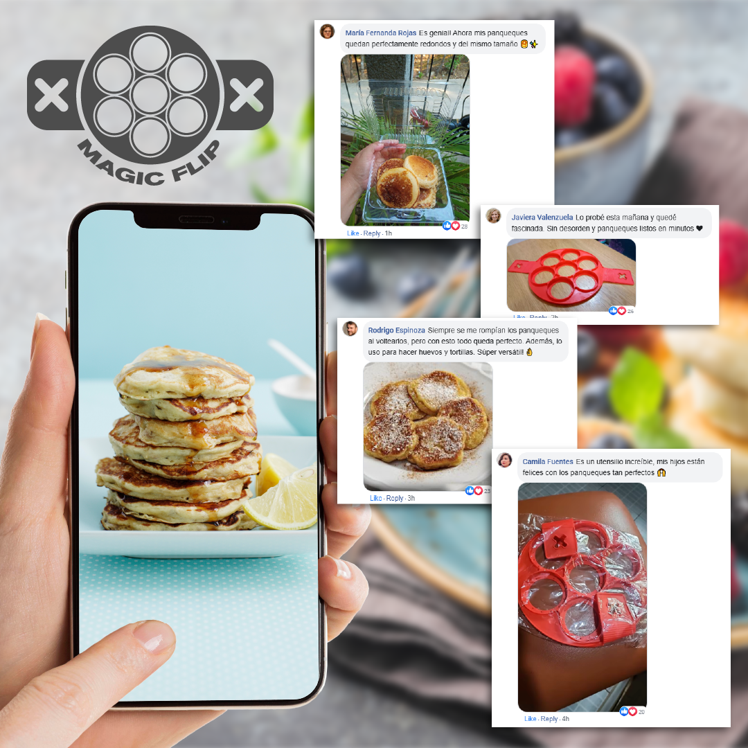 MagicFlip™ - Aro de Silicona para Panqueques