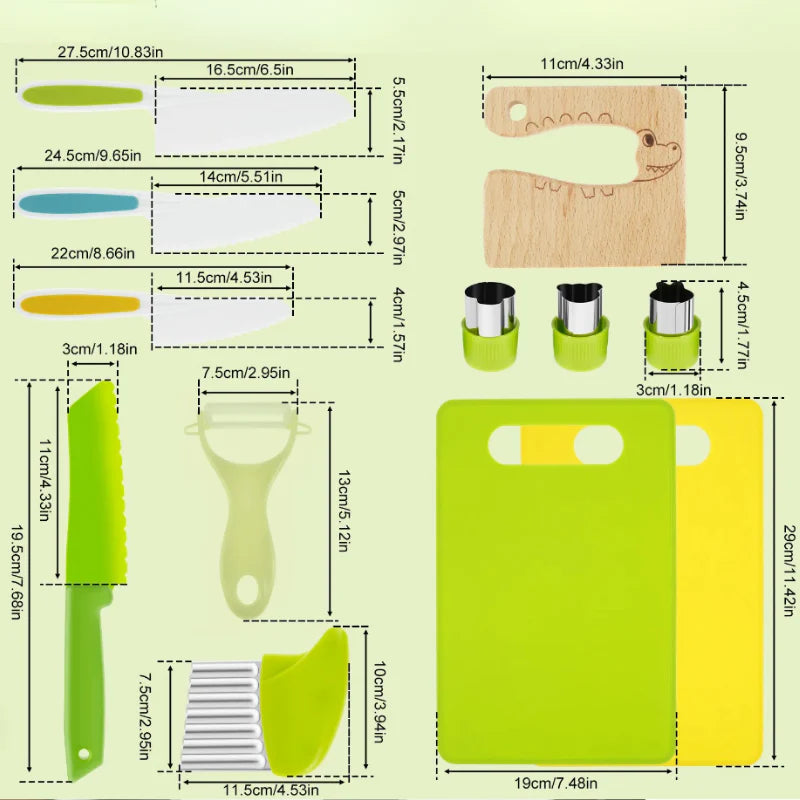 Cooklet™ - Kit de herramientas de cocina apto para niños
