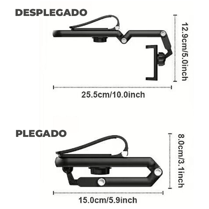SteadyView360™ - Soporte giratorio y retráctil para teléfonos