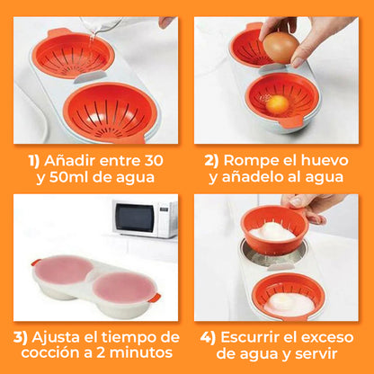 EggEase™ - Molde para huevos pochados