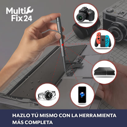 MultiFix 24™ - 24 en 1 Magnetic Screwdriver Tool Kit