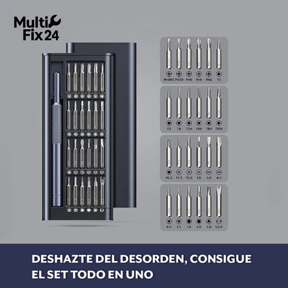 MultiFix 24™ - 24 en 1 Magnetic Screwdriver Tool Kit