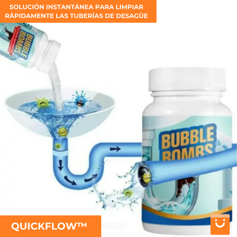 QUICKFLOW™  - SOLUCIÓN INSTANTÁNEA PARA LIMPIAR RÁPIDAMENTE LAS TUBERÍAS DE DESAGÜE