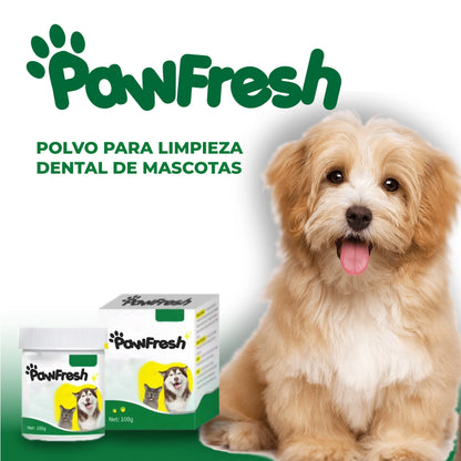 PawFresh™ - Polvo para limpieza dental de mascotas