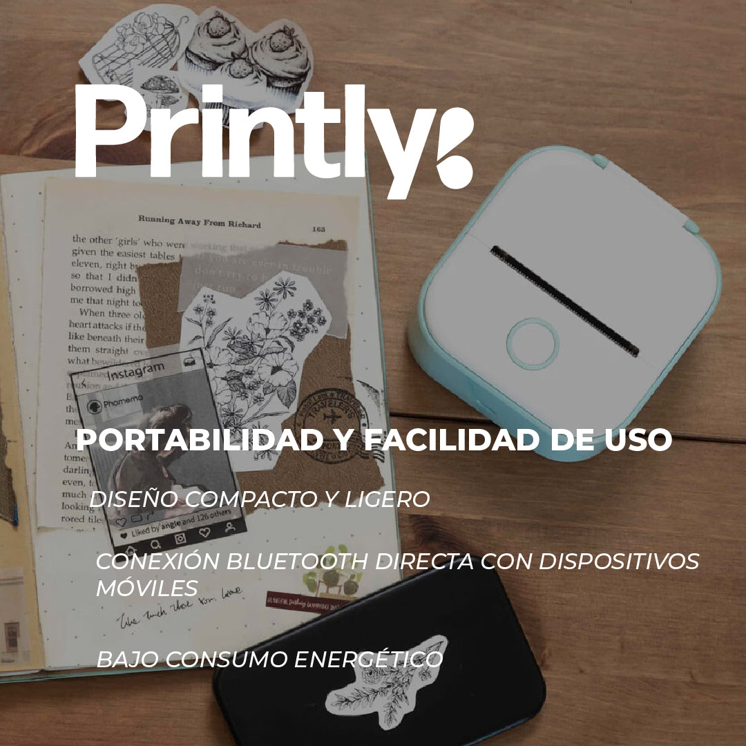 Printly™ - Impresora térmica portátil