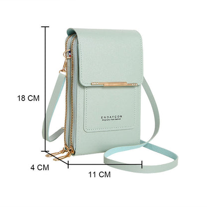 TouchStyle™ - Cartera de cuero todo en uno