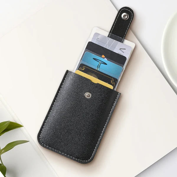 PremiumPocket™ - Organizador de tarjetas de cuero
