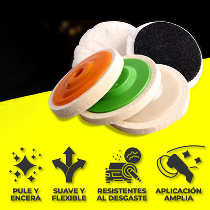Shineall™ - Discos de pulido de lana multiuso