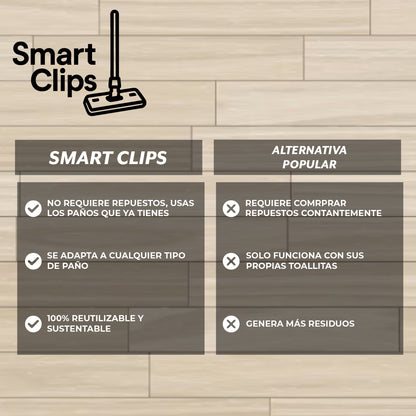 SmartClips™ – Convierte cualquier paño en tu mejor aliado de limpieza