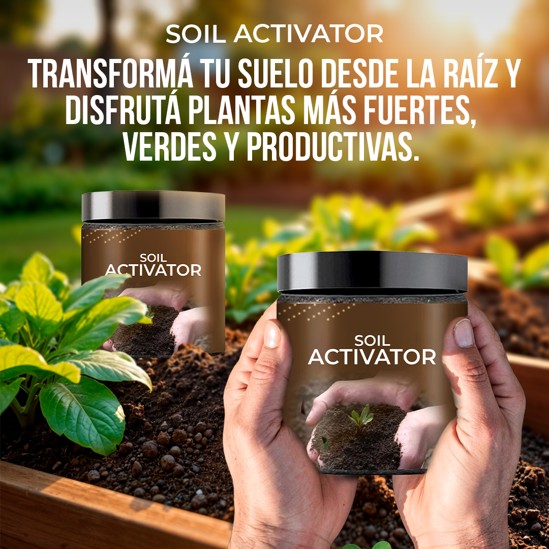 Soil Activator™ - Plantas más fuertes, raíces más vivas.