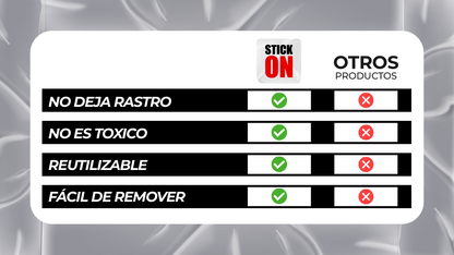 StickOn™ - CINTA ADHESIVA DOBLE CARA ULTRA RESISTENTE