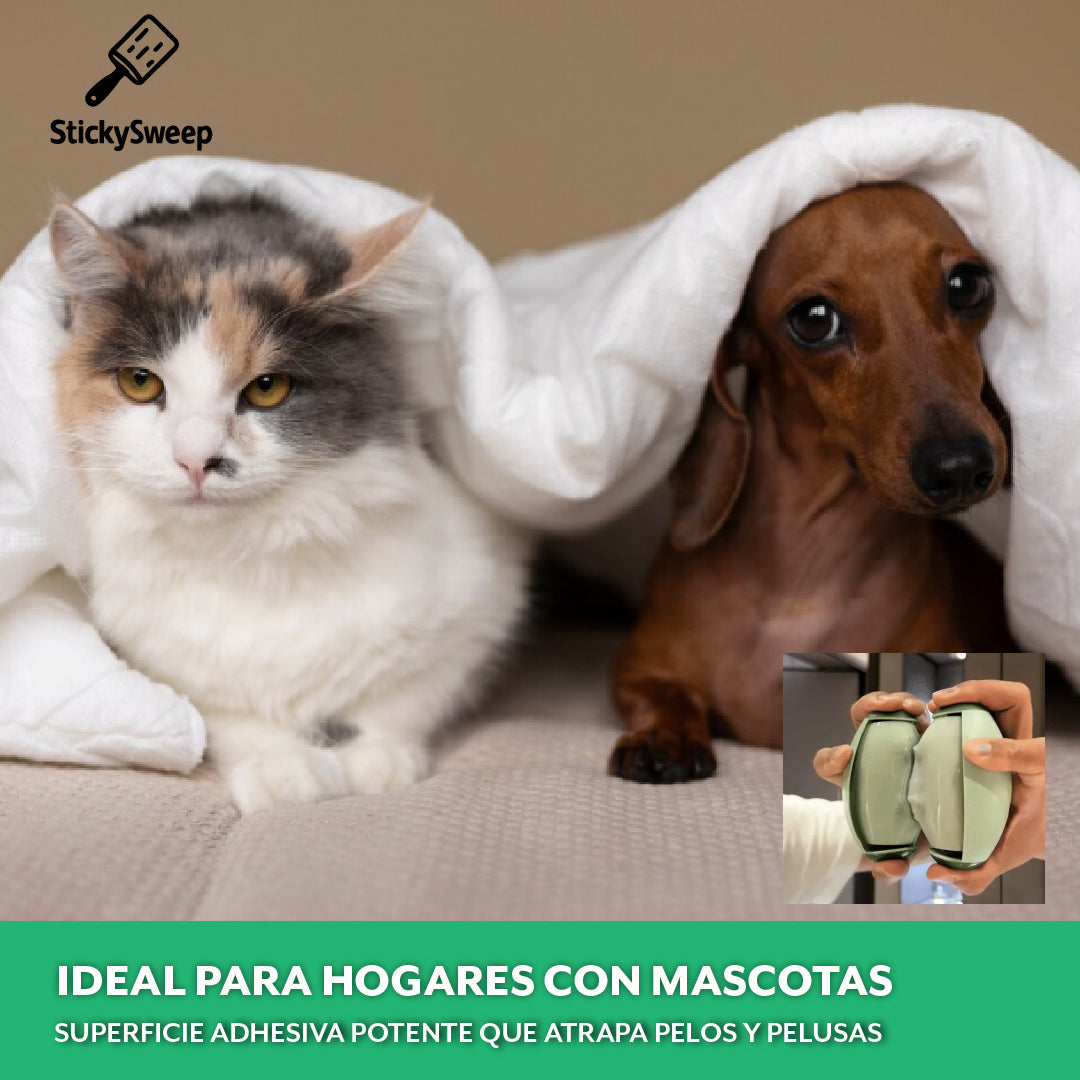 StickySweep™- Elimina Pelusas y Pelos sin Desperdicio