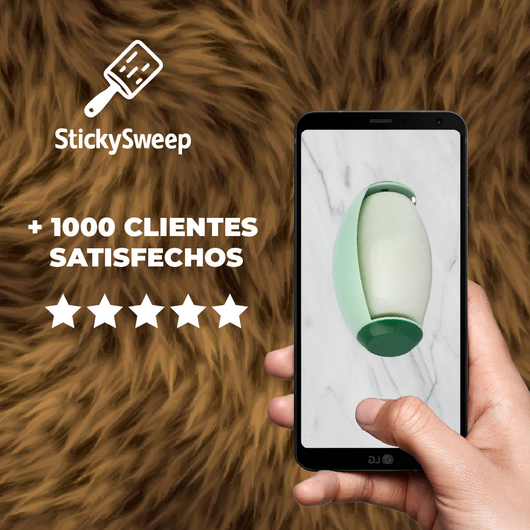 StickySweep™- Elimina Pelusas y Pelos sin Desperdicio