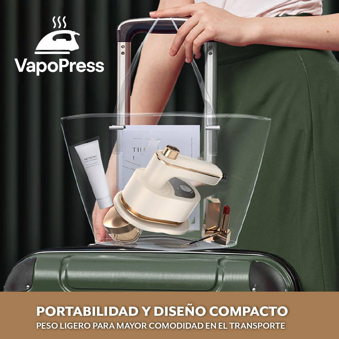 VapoPress™ - Plancha compacta de vapor para eliminar arrugas al instante