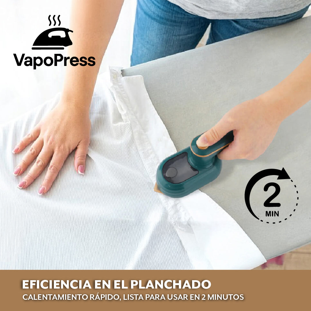 VapoPress™ - Plancha compacta de vapor para eliminar arrugas al instante