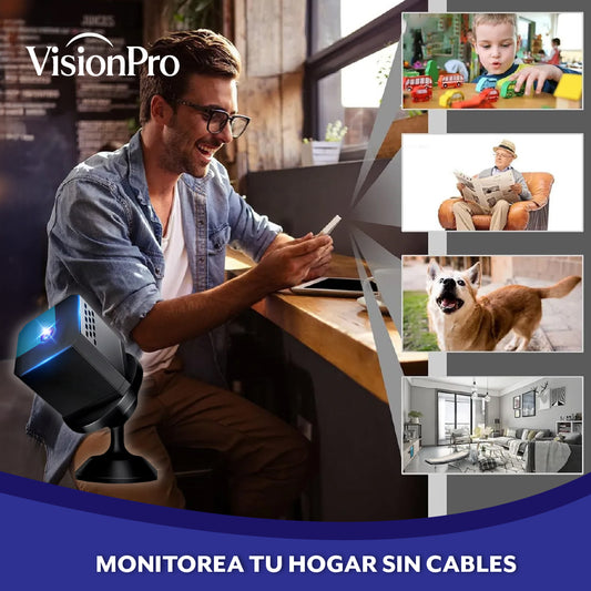 VisionPro™ – Cámara mini Wi‑Fi de fácil instalación