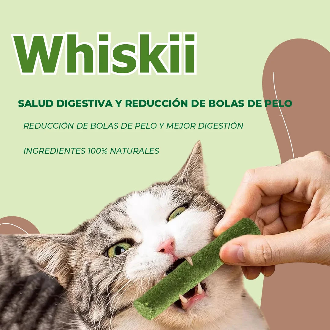 Whiskii™ - Palillos limpiadores de dientes para gatos