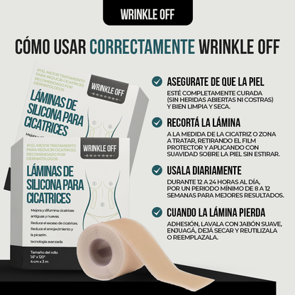 Wrinkle Off™ - Dormir, y despertar con menos arrugas.