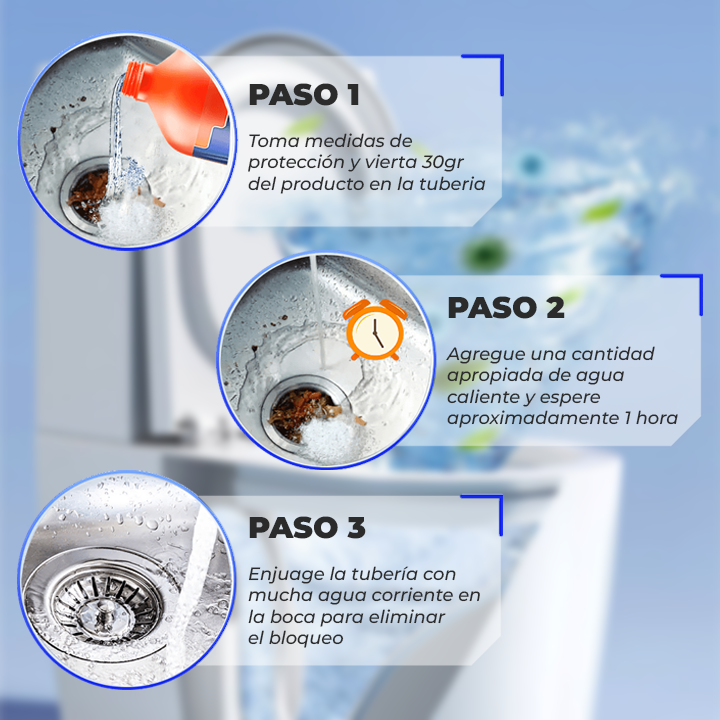 DrainForce™ - Limpiador de tuberias
