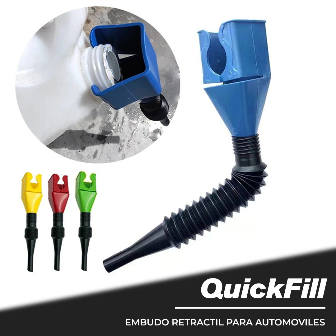 QuickFill™ - Embudo retractil para automoviles
