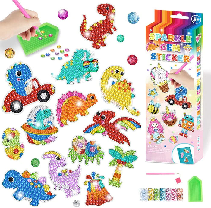 DiamondFun™ - JUEGO DE STICKERS DE DIAMANTES PARA NIÑOS