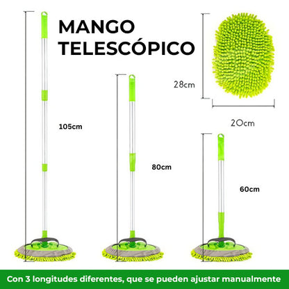 SmoothGlide™ - Cepillo de limpieza de microfibra