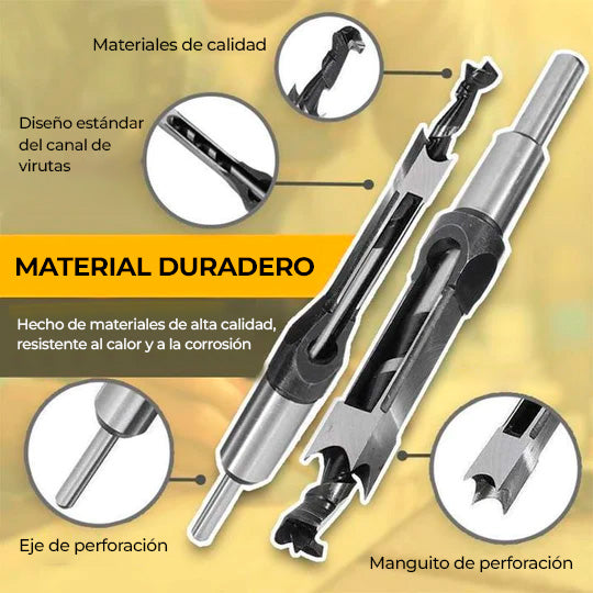 TitanSquare™ - Brocas de acero para orificios cuadrados