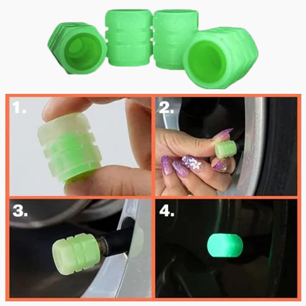 GLOWVALVE™ - TAPAS LUMINOSAS DE VÁLVULAS PARA NEUMÁTICOS - PACK 4 PCS