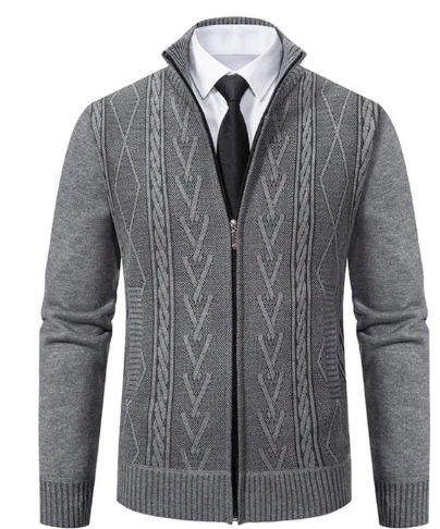 ELEGANTVNZ™ - SUETER DE PUNTO ELEGANTE PARA HOMBRES