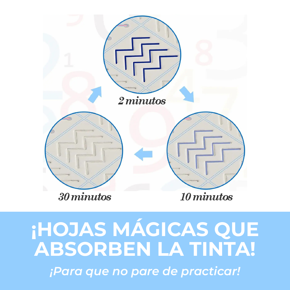 Kit de 4 Cuadernos de Caligrafía Mágica Creativa + Regalo Exclusivo