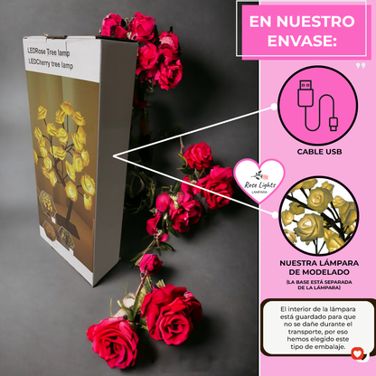 RoseLights™ - Lampara de rosas con luces LED