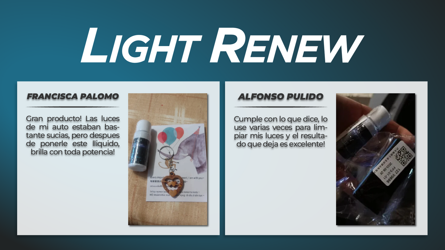 LightRenew ™ - Líquido reparador de focos de autos