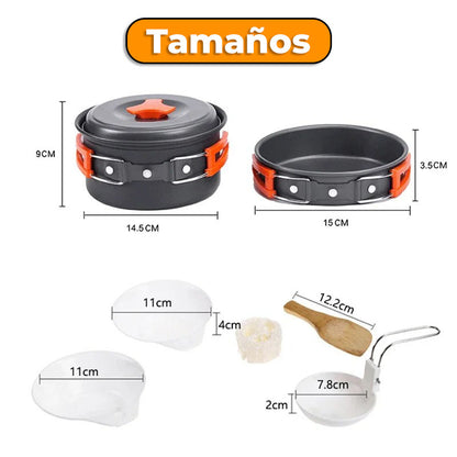 CompactCamp™ - Set de cocina para camping