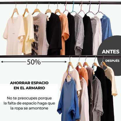 NeatHanger™ - Ganchos conectores para colgadores de ropa